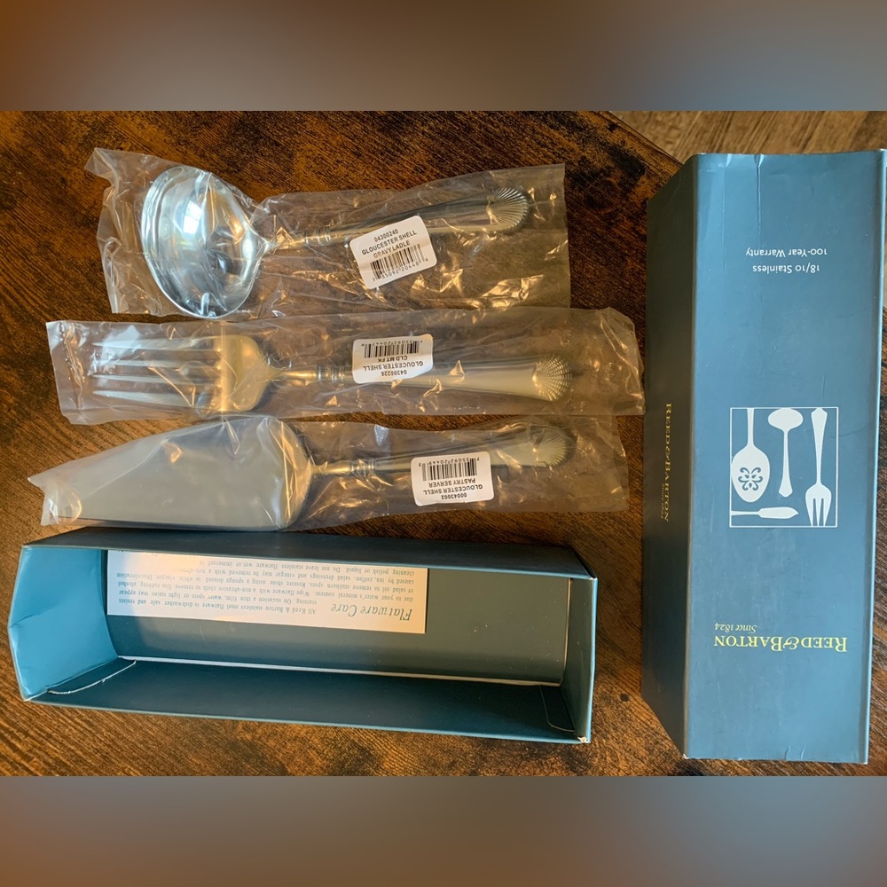 Reed & Barton Shell Serving Utensils